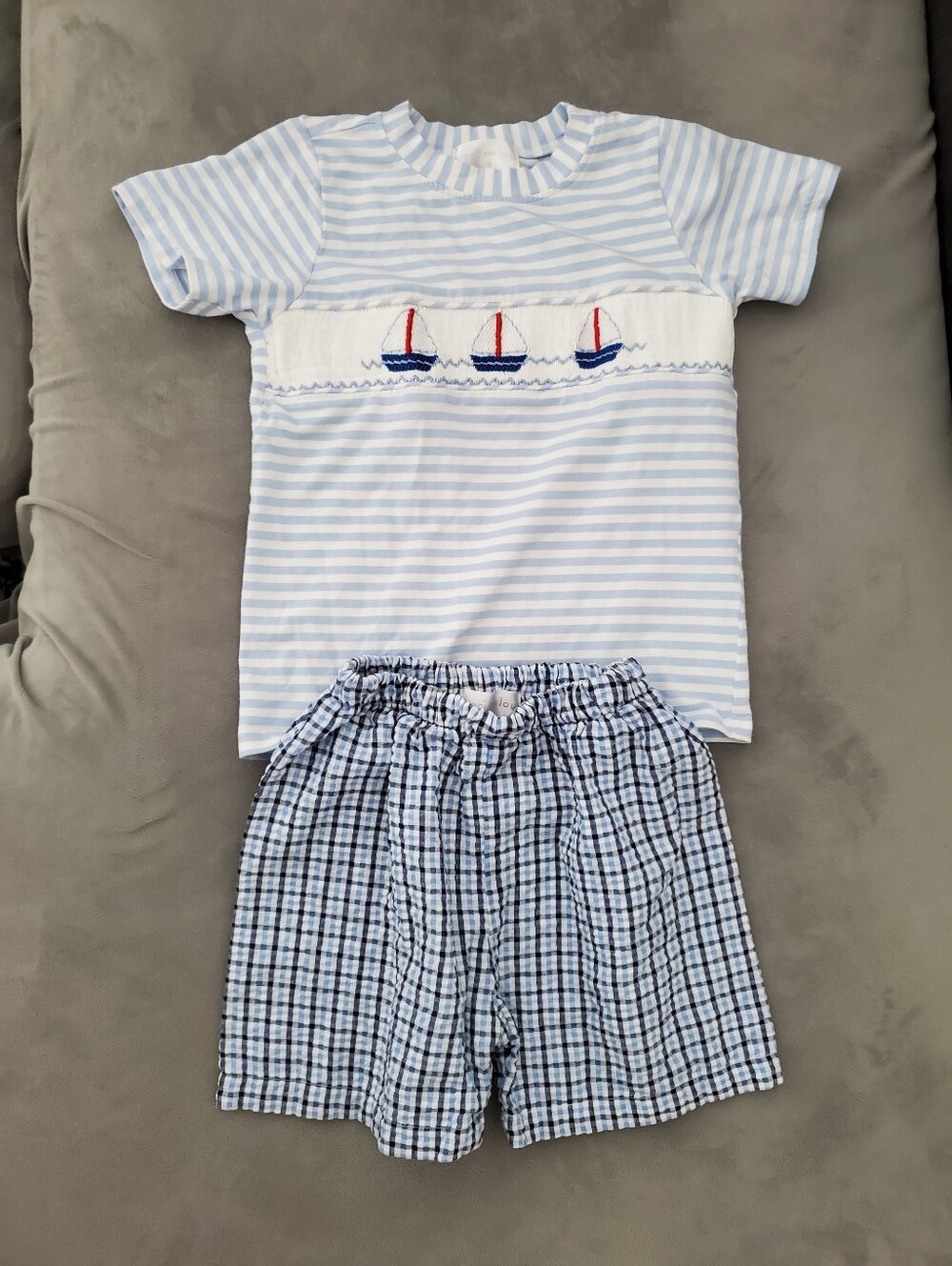 Cecil and Lou boy set | shorts and t shirt| nautical, size 5 years